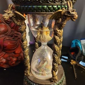 San Francisco Music Box The Crystal Visions Hourglass by Marjorie Sanat